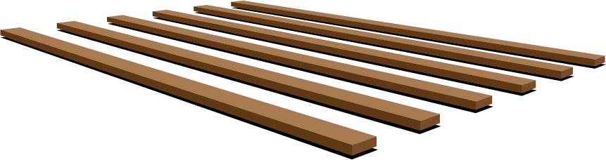 Base preperation treated timber bearers for timber garden building