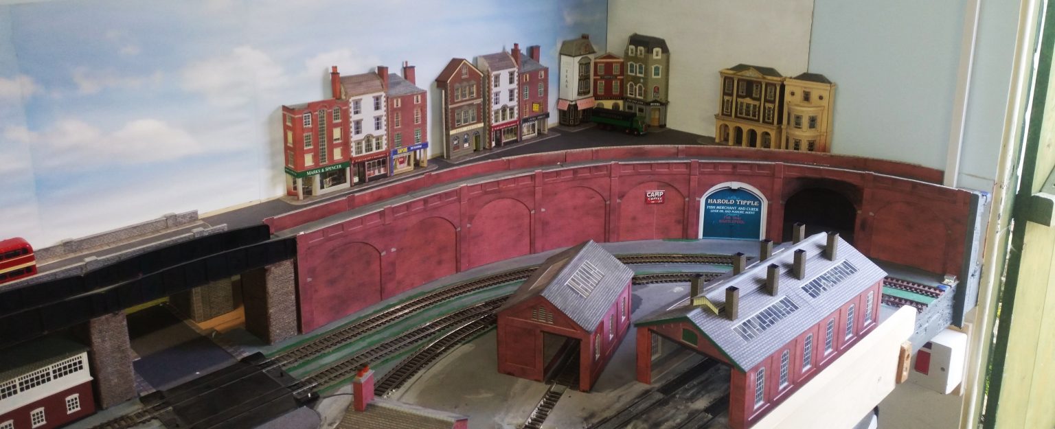 Garden hobby room for model train station