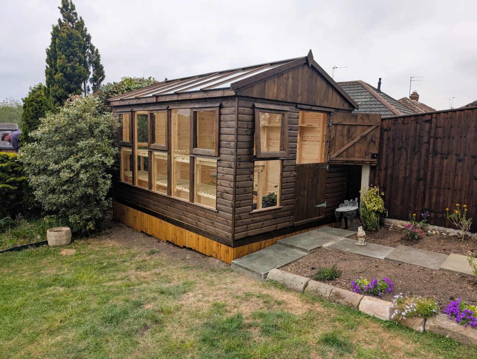 Timber frame greenhouse