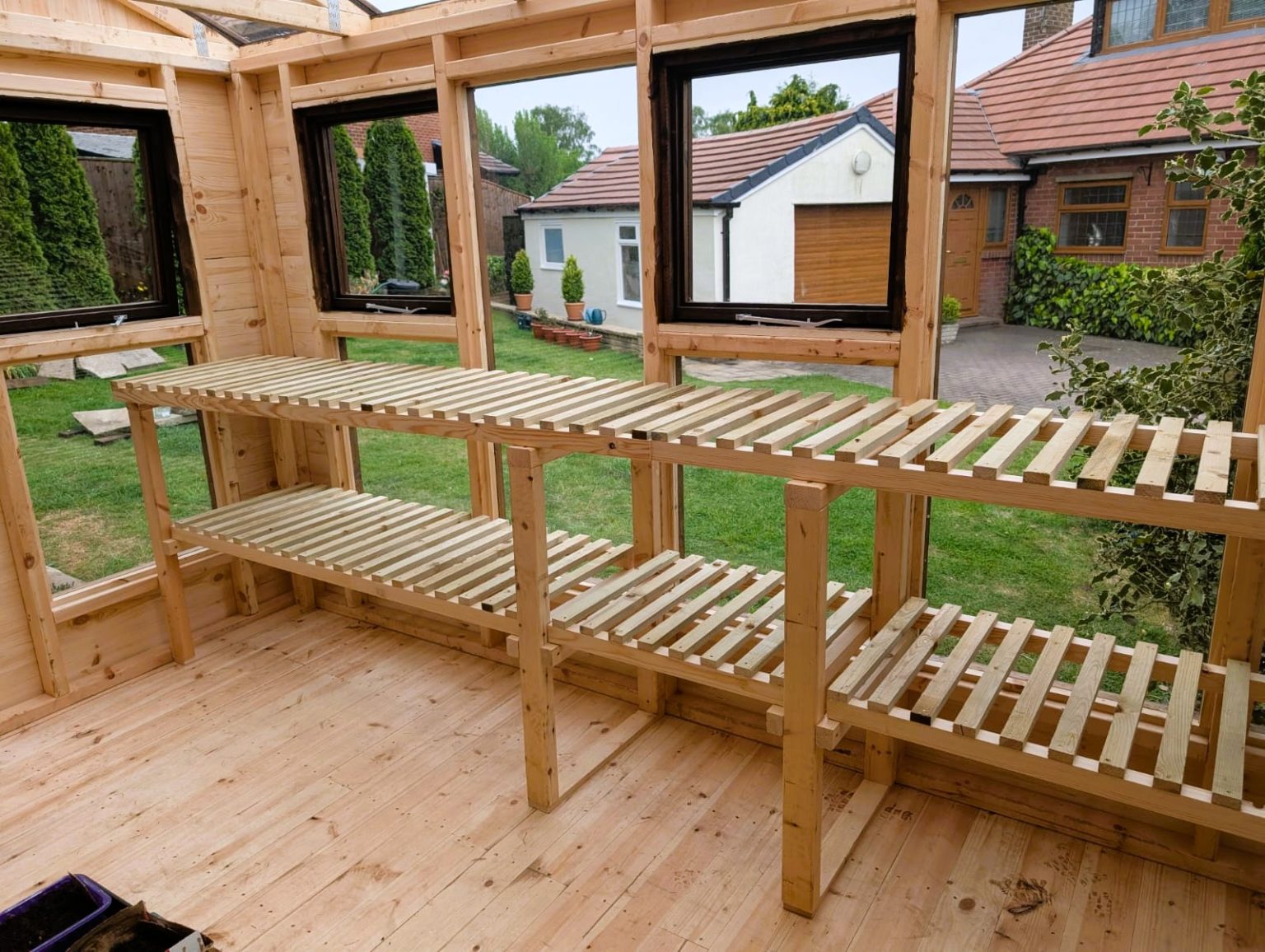 Timber frame greenhouse