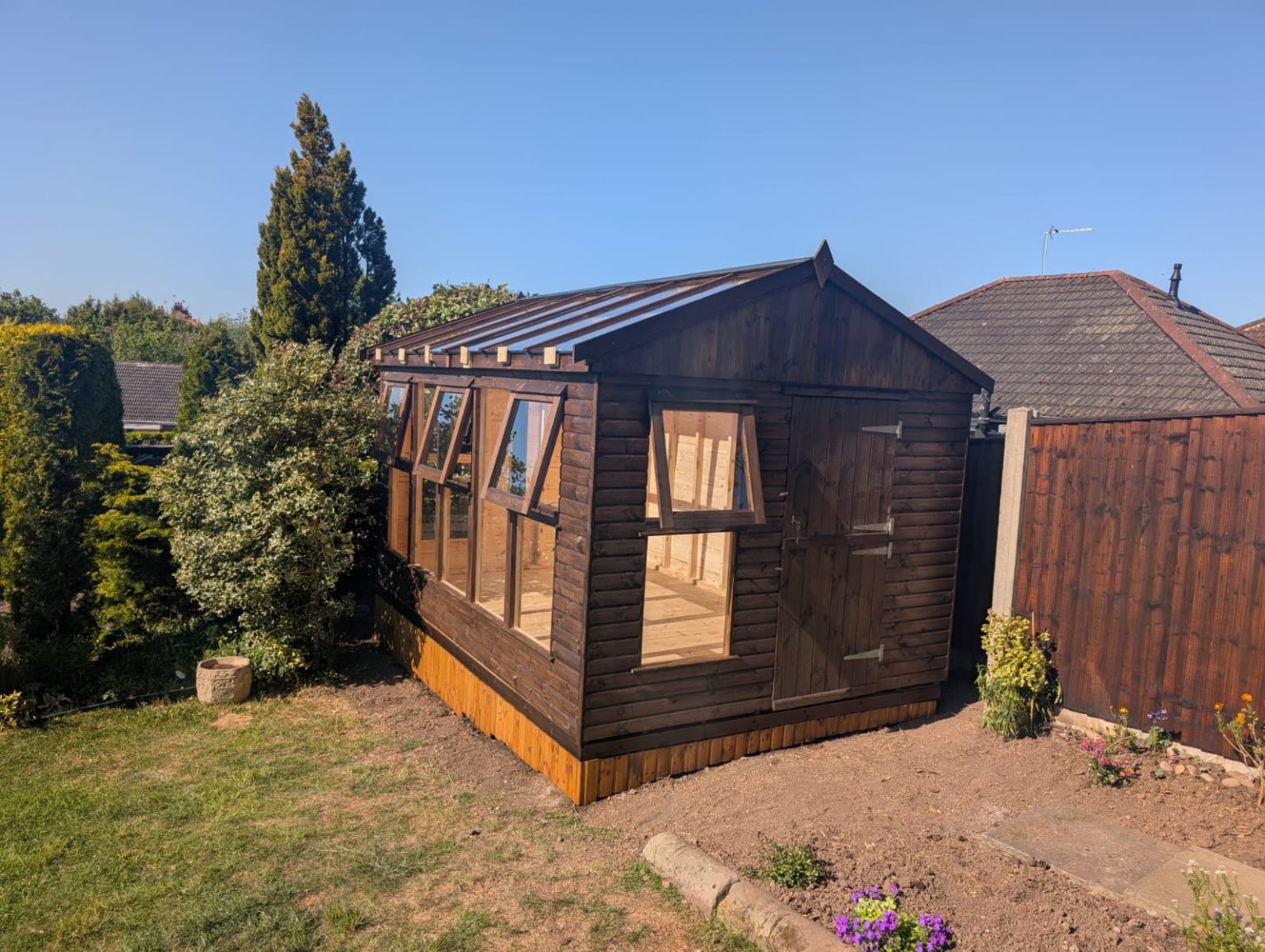 Timber frame greenhouse